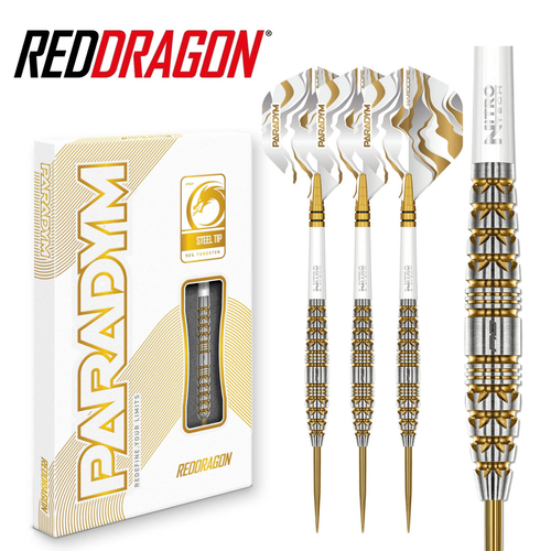 Red Dragon Paradym Gold Torpedo Steel Tip Darts
