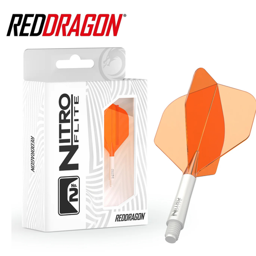 Red Dragon Nitro Flights No2 Orange / White