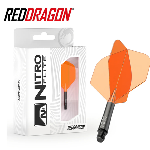 Red Dragon Nitro Flights No2 Orange / Black