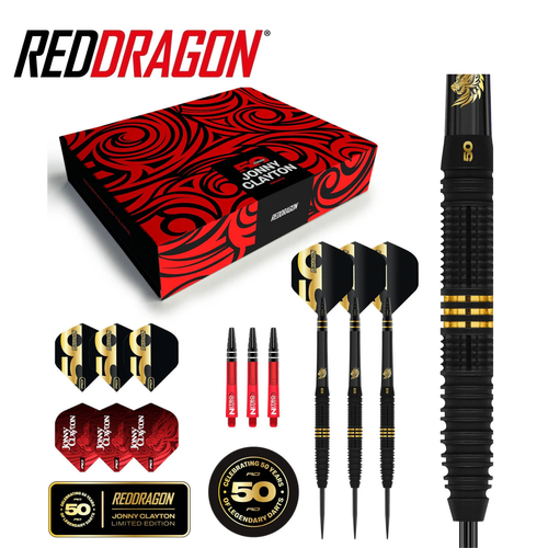 Red Dragon Jonny Clayton 50 Year Limited Edition Player Box