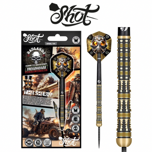 Shot Badlands Sheriff 90% Tungsten Steel Tip Darts