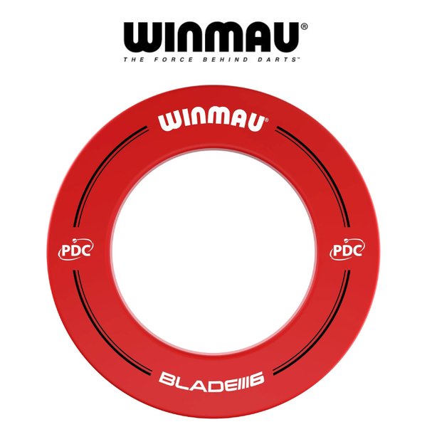Winmau PDC Dartboard Surround - Red