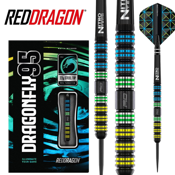 Red Dragon Dragonfly 95 Black Parallel Darts