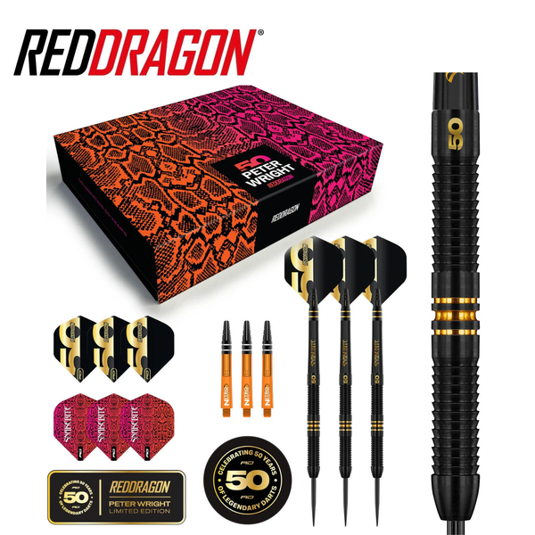 Red Dragon Peter Wright 50 Year Limited Edition Player Box