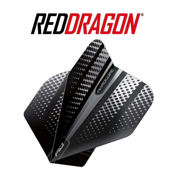 Red Dragon Hardcore Radical Black Flash Dart Flights