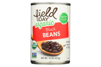 Field Day Organic Black Beans are a good source of protein and fiber, and are extremely versatile in use. Try them in anything from soups, tacos, salads & more. They are the perfect complement to any Mexican inspired dish, or as a main source of vegetarian protein. Creamy, sweet and flavorful, the possibilities are endless!