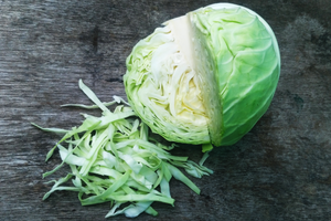 Organic Green Cabbage - each