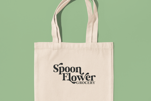 Spoon Flower Grocery Tote Bag