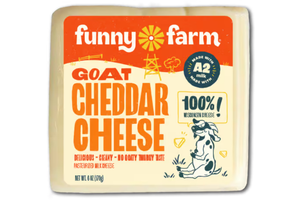 Funny Farms Goat Cheddar Cheese - 6 oz
