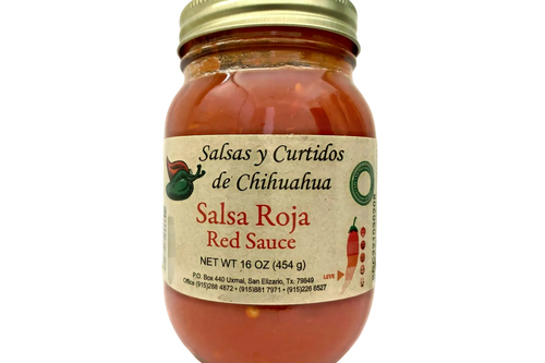 INGREDIENTS: Red jalapeno peppers, water, vinegar, salt, garlic, citric acid and canola oil.