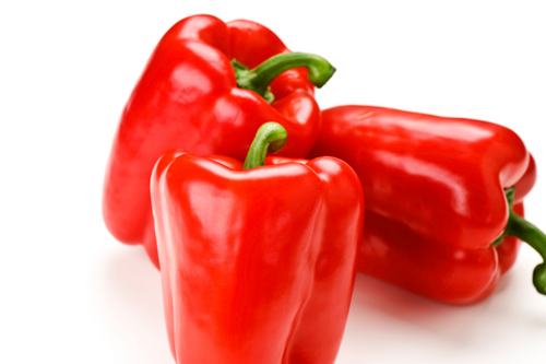 Organic Red Bell Peppers - each