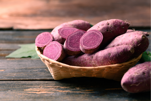 Organic Purple Sweet Potatoes - lb