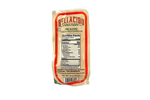 Bellacibo Pre-Sliced Fresh Mozzarella - 16 oz