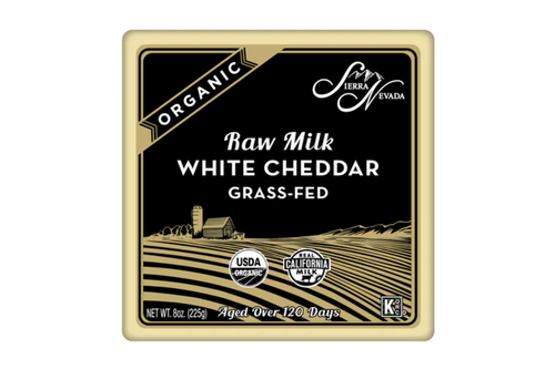 Sierra Nevada Organic Raw Milk White Cheddar Cheese - 8 oz
