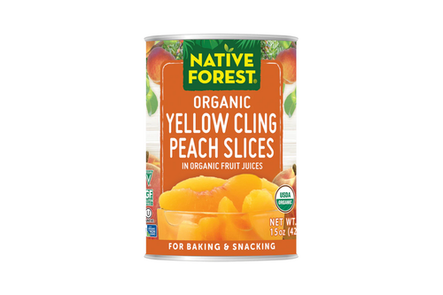 Native Forest Organic Yellow Peach Slices - 15 oz