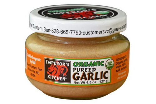 Emperors Kitchen Organic Garlic, Puree - 4.5 oz