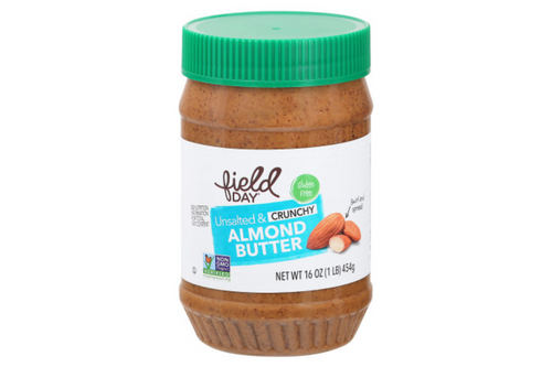 Field Day Crunchy Almond Butter Unsalted - 16 oz