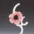 Simple pink elegance in a  sleek contemporary style. This glass wildflower sculpture has the wow factor to any room it is displayed