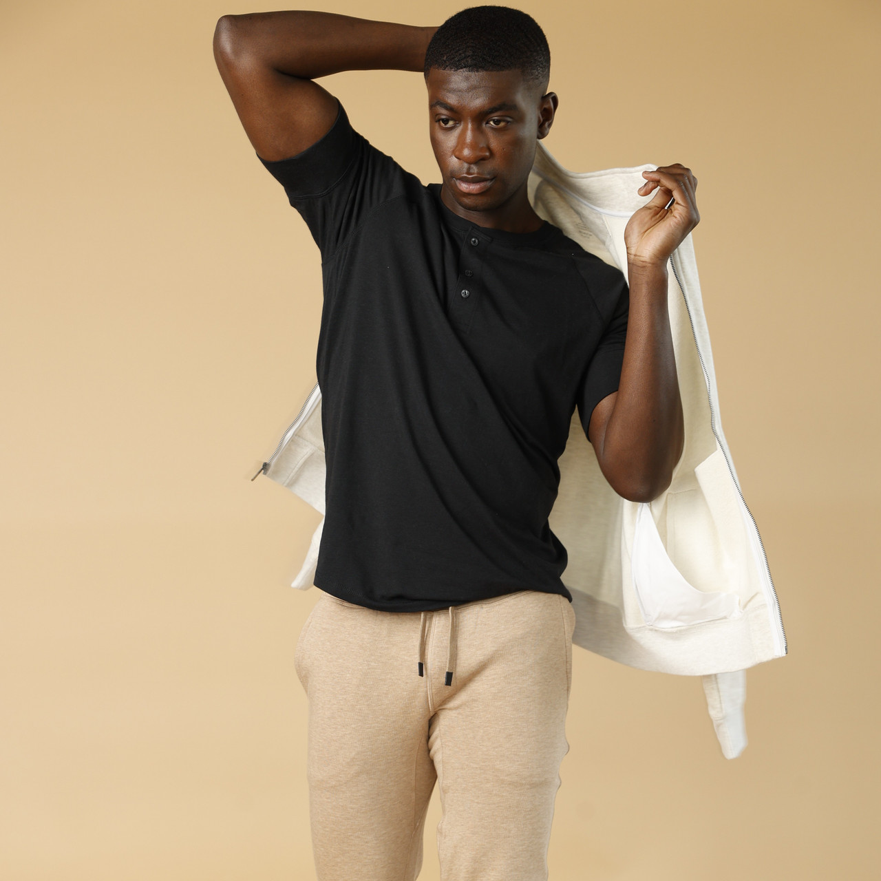 Men's Classic Henley T-Shirt | Premium Sustainable Cotton | Proto101