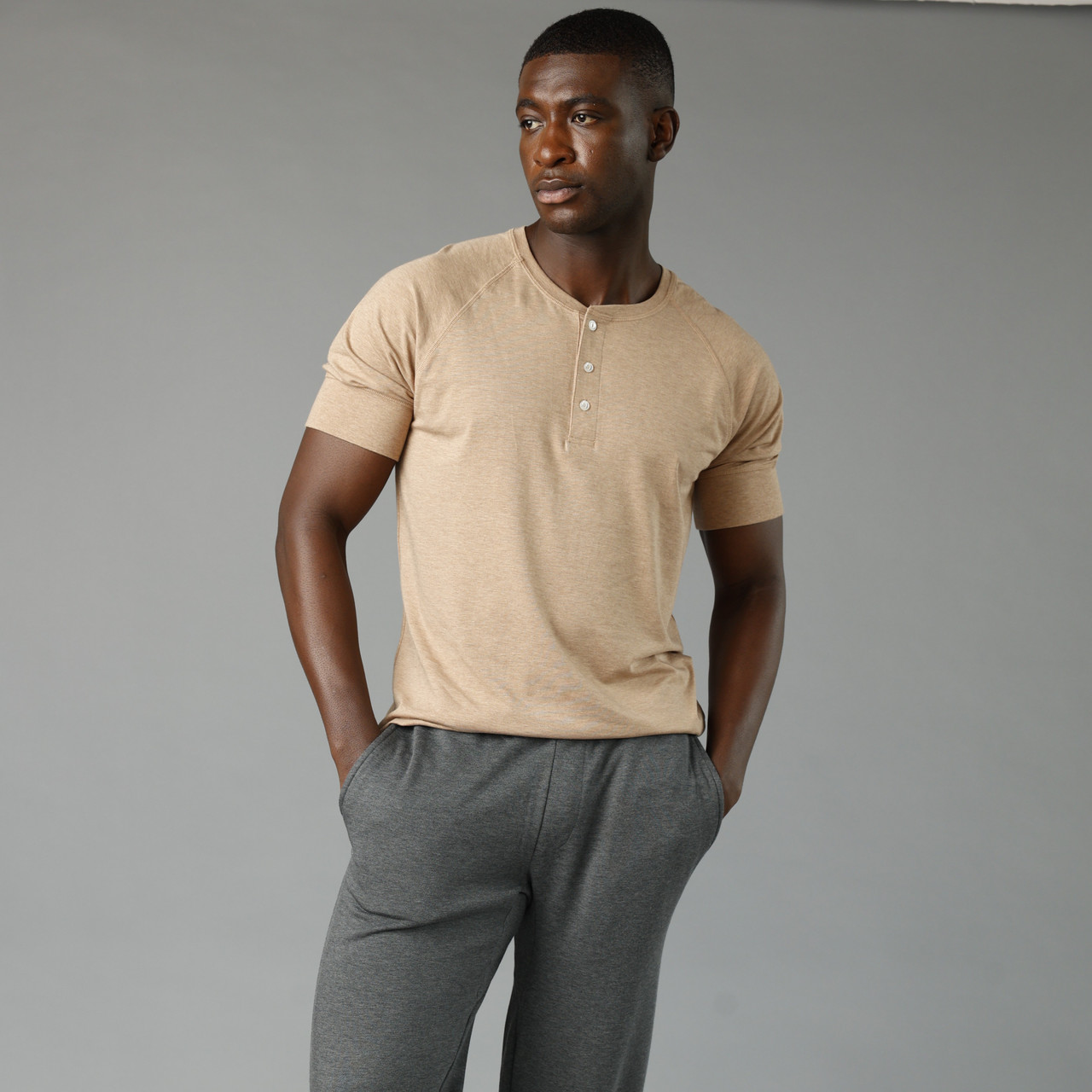 Men's Classic Henley T-Shirt | Premium Sustainable Cotton | Proto101