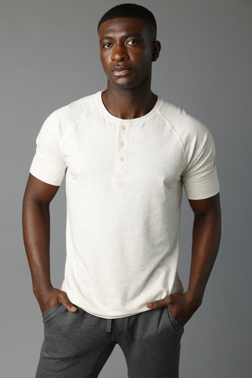Men's Classic Henley T-Shirt | Premium Sustainable Cotton | Proto101