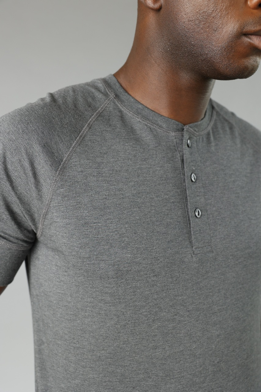 Men's Classic Henley T-Shirt | Premium Sustainable Cotton | Proto101