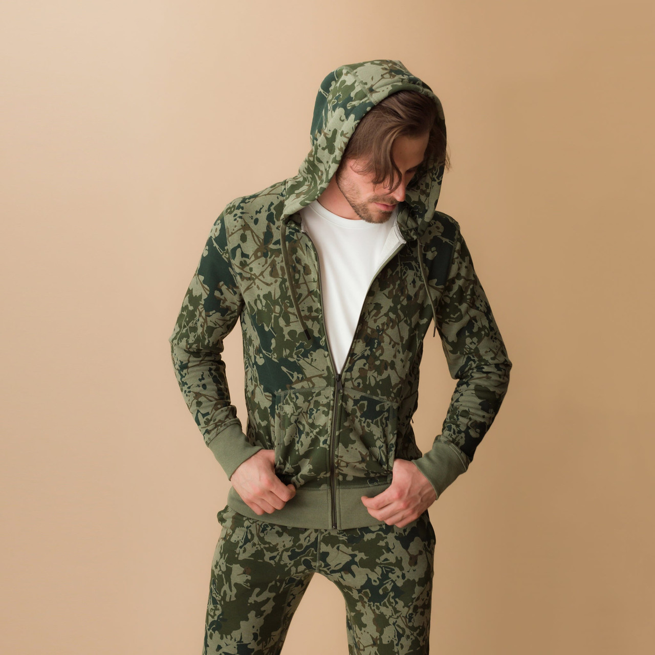 Men's Classic Full Zip Hoodie Sweatshirt | Premium French
