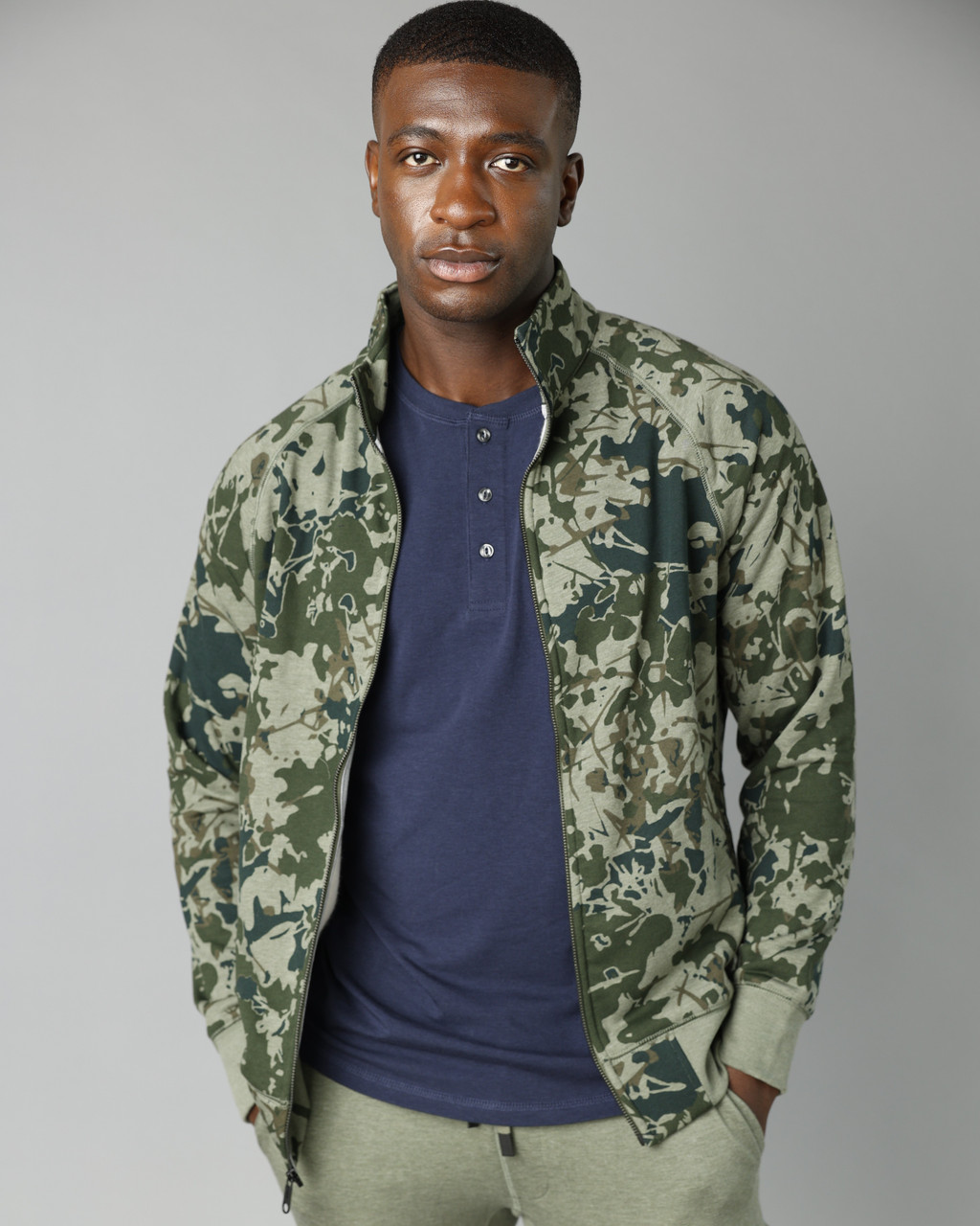 Men's French Terry Track Jacket | Sustainable Cotton & Comfort