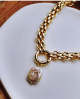 Nora Double Chain Pearl Necklace