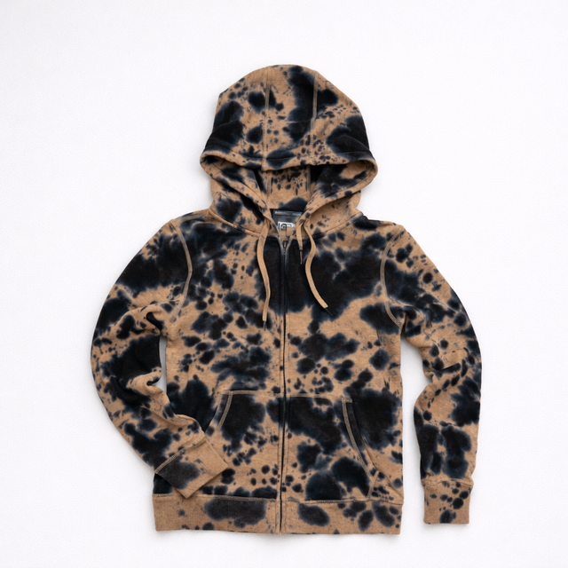 Dip Dye Zip Hoodie Sweatshirt | Men