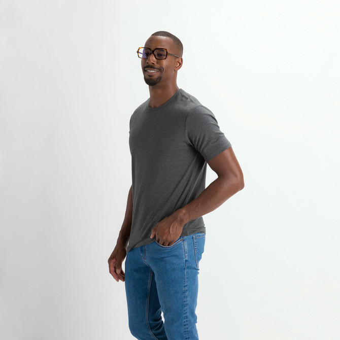 charcoal heather grey