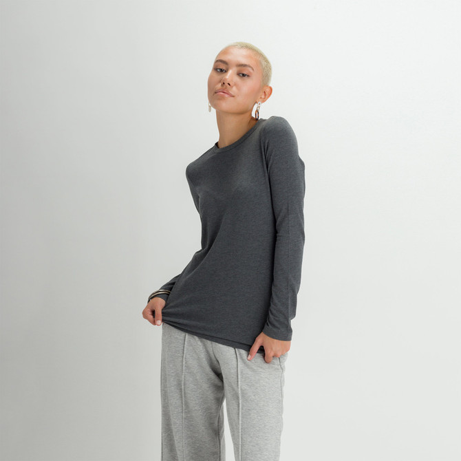 charcoal heather grey