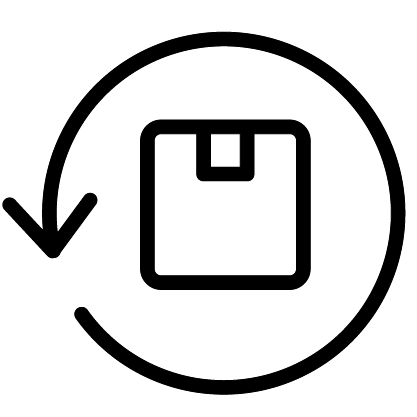 Shipping box with arrow around it