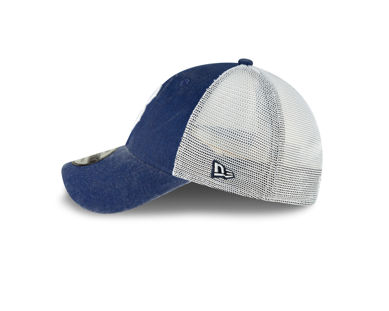 new era trucker cap blue