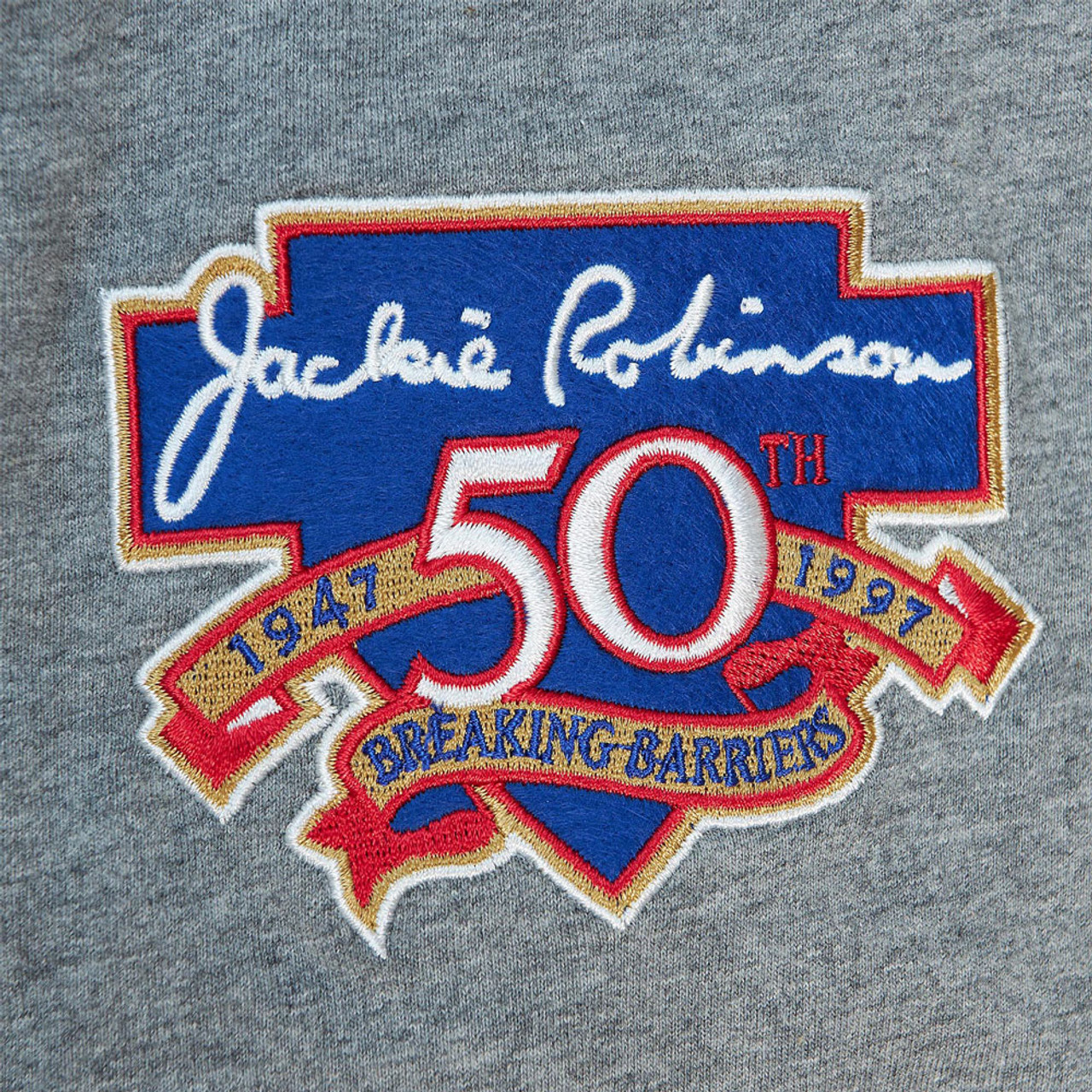 Jackie Robinson Dodgers 60th anniversary logo shirt