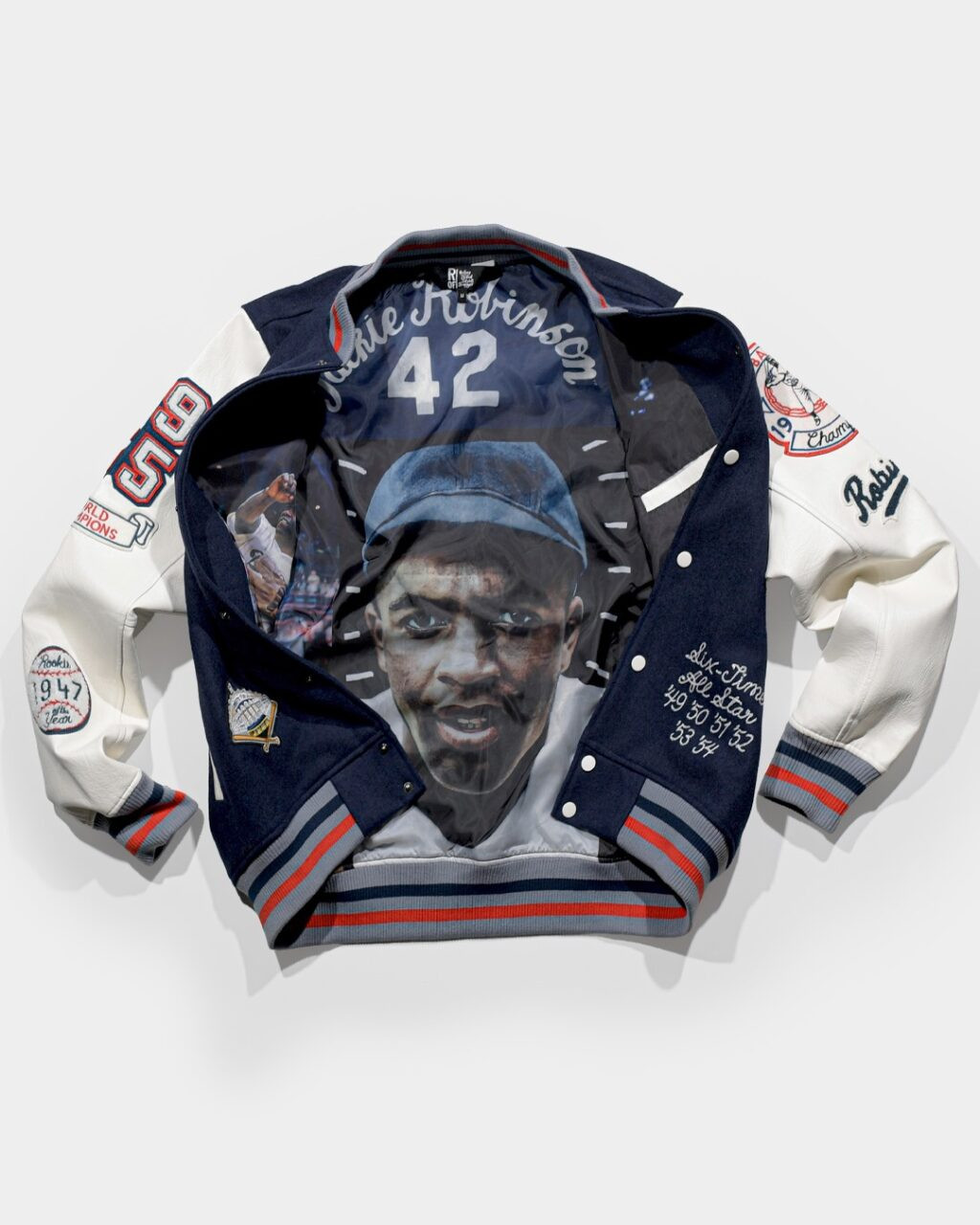 JACKIE ROBINSON BROOKLYN VARSITY JACKET BY ROOTS OF FIGHT - JRM