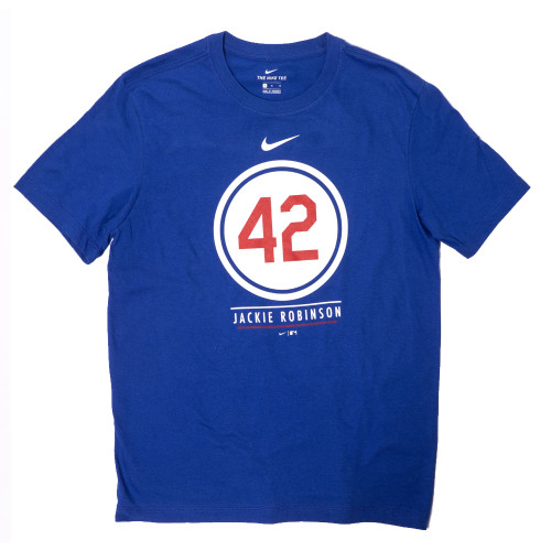 Jackie Robinson Men's Mitchell & Ness Sliding 42 T-Shirt 22 Blu / M