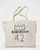 JACKIE ROBINSON VINTAGE IVORY TOTE BAG