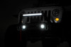 Jeep Front Stubby LED Winch Bumper w/Hoop | Chrome Series JK, JL, Gladiator JT)