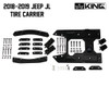 Jeep JL Tire Carrier For 18-Pres Wrangler JL 2/4 Door Baumer Heavy Duty Tire Carrier King 4WD