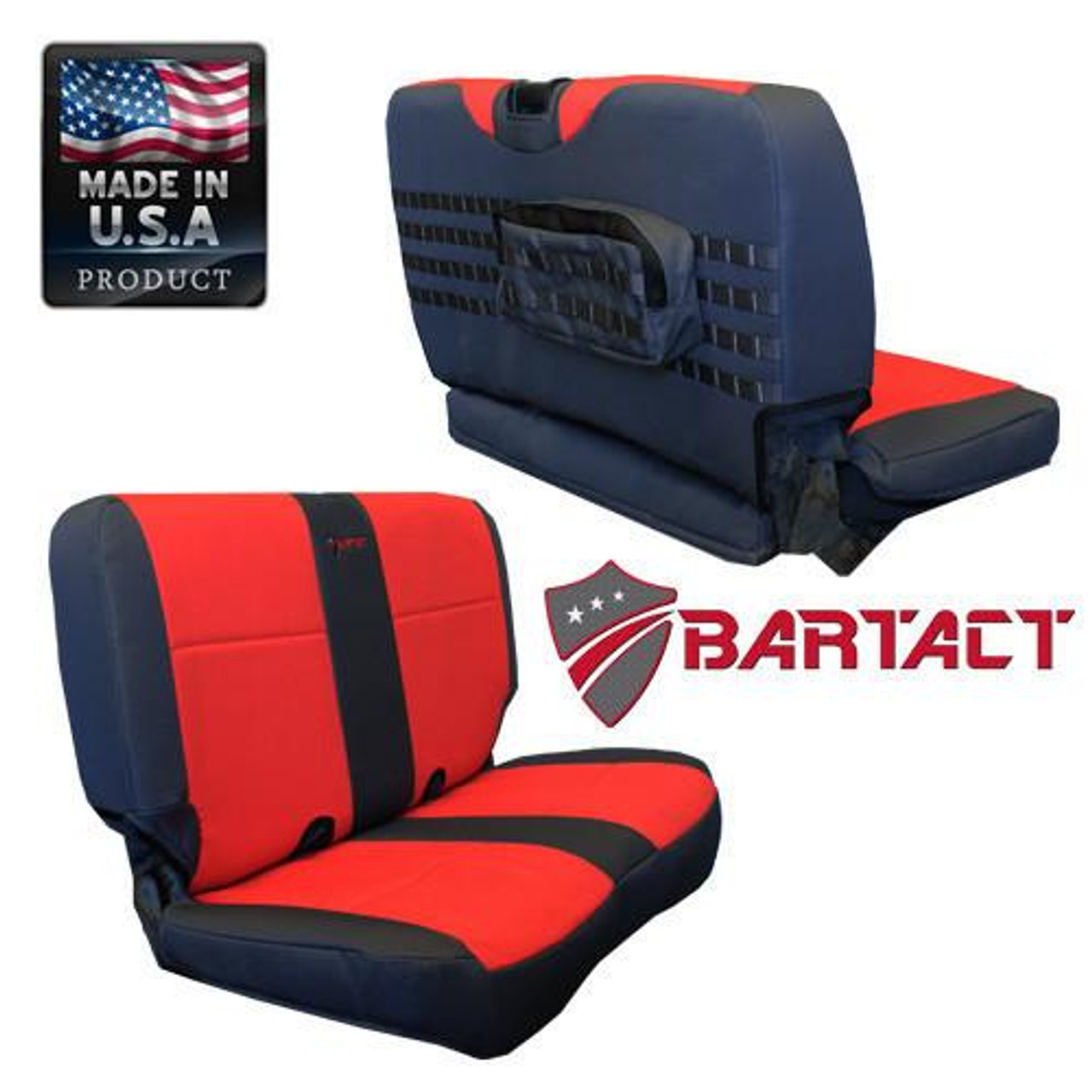 Buy Jeep TJ Seat Covers Rear Bench 03-06 Wrangler TJ Tactical Series  Black/ACU Camo Bartact TJSC0306RBBA Bartact at JeepHut Off-Road