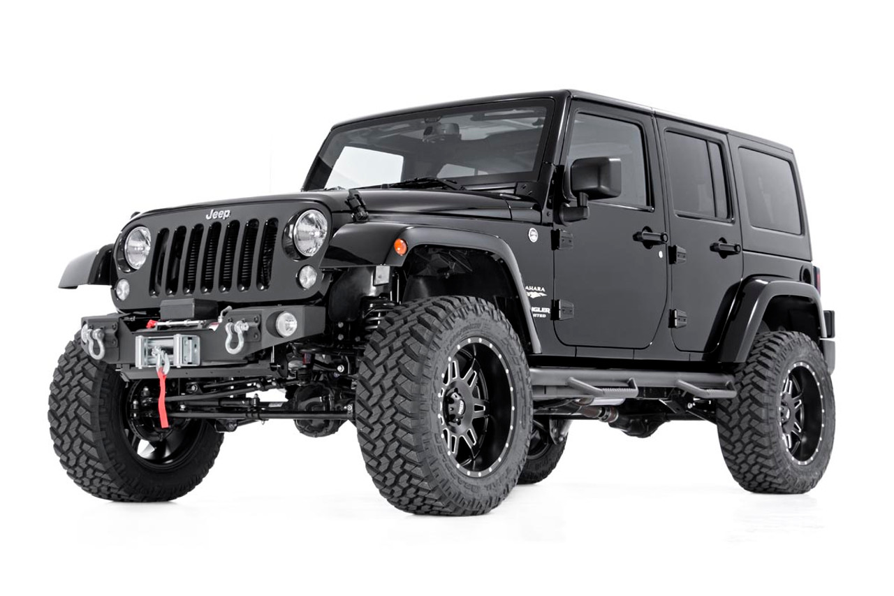 Buy Nerf Steps | Wheel to Wheel | 4 Door | Jeep Wrangler JK (07-18)  90764-RC Rough Country at JeepHut Off-Road