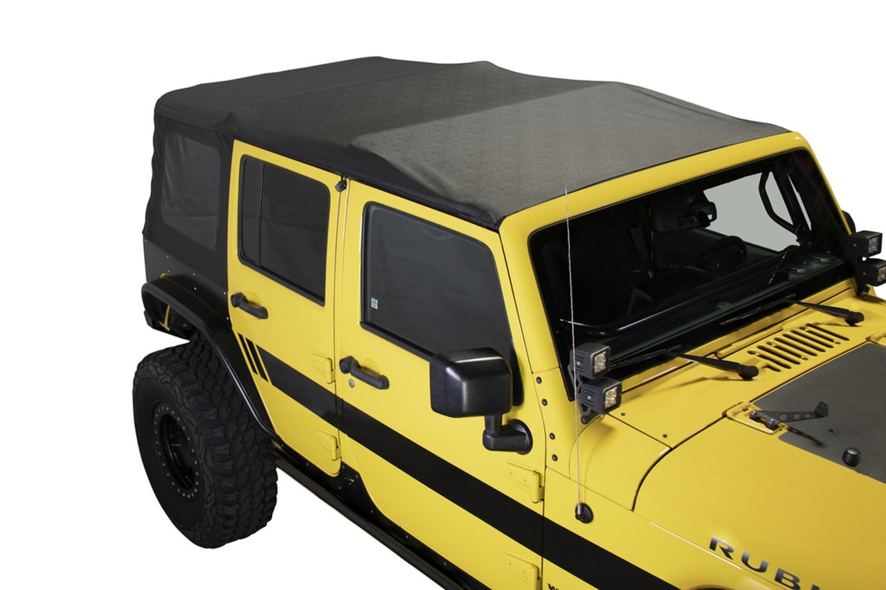 Buy Jeep JK Replacement Soft Top Tinted Windows For 10-18 Wrangler JK 4  Door Black Diamond King 4WD 14010635-HZRD King 4WD at JeepHut Off-Road
