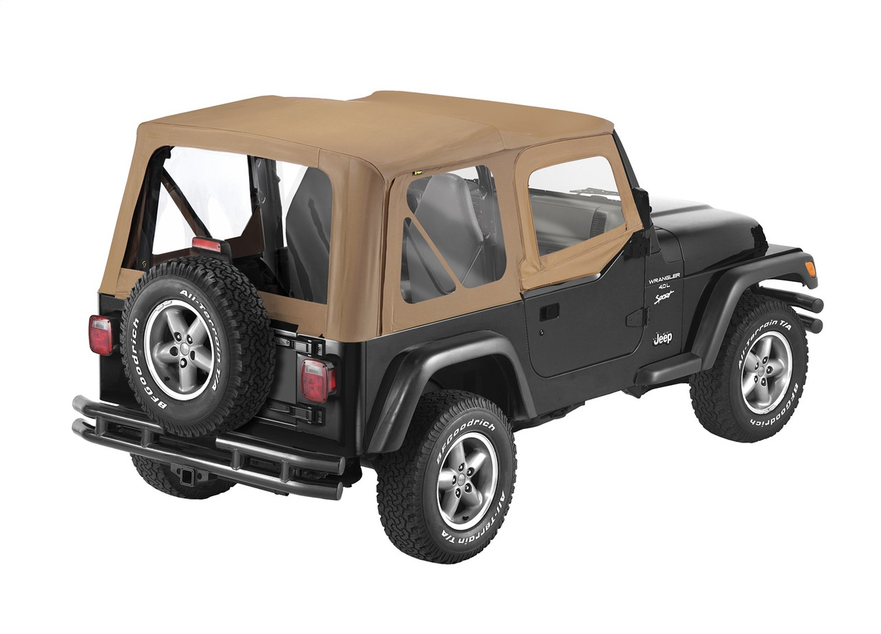 Buy Replace-A-Top For OEM - '88-95 Wrangler YJ (Spice Sailcloth; Clear  Windows; Upper Door Skins Included) 79120-37-BES BesTop at JeepHut Off-Road