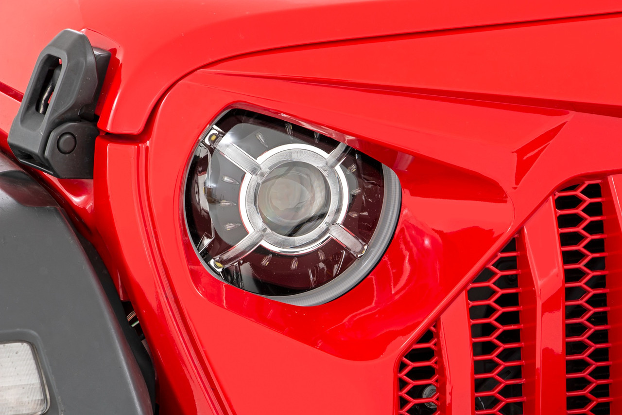 Buy Jeep 9-Inch DRL Halo LED Headlights (Wrangler JL/JLU