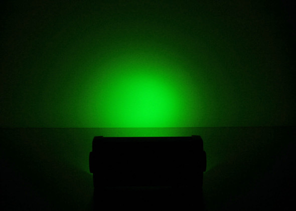 8 Inch LED Light Bar Dual Row 36 Watt Combo White/Green Magma Series Quake LED