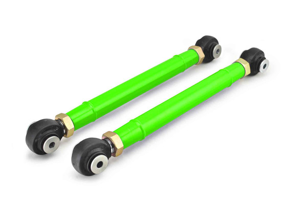 Steinjäger Control Arms, Front Lower Wrangler TJ 1997-2006 Double Adjustable, Heim Style 0-6 Inch Lift Neon Green