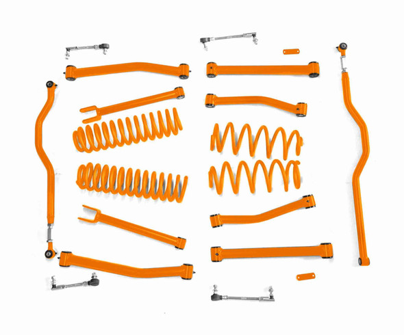Steinjäger Lift Kit, Right Hand Drive Wrangler JK 2007-2018 4 Inch Fluorescent Orange