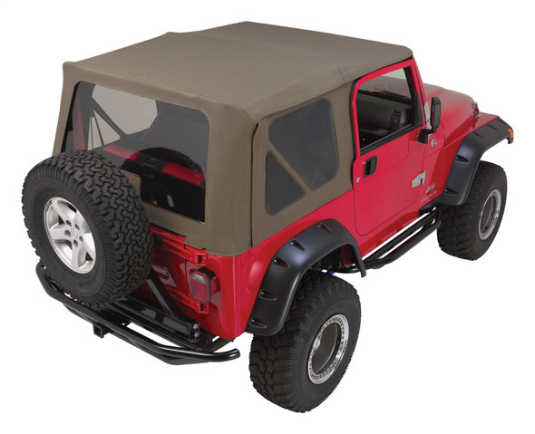 Buy Complete Khaki Diamond Soft Top for Select 97-06 Jeep TJ Wrangler w/o  Ultd. Pkg CT20436T-RT Rough Trail at JeepHut Off-Road