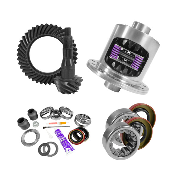 9.75 inch Ford 3.55 Rear Ring and Pinion Install Kit 34 Spline Positraction 2.99 inch Axle Bearing Yukon Gear & Axle